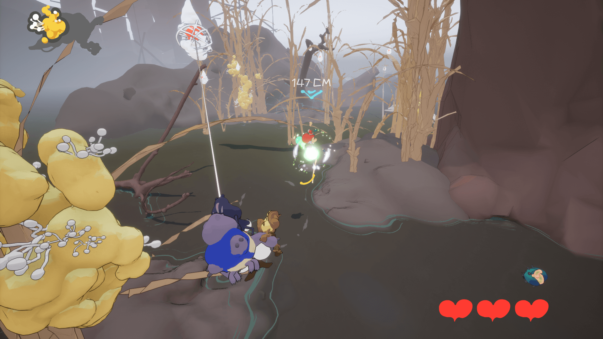 Swing Swamp environment screenshot showing wasteland setting